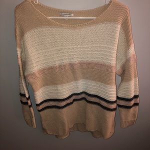 American Eagle Striped Pastel Sweater
